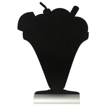 Ardoise de Table - Forme Coupe de Glaces : SECURIT Silhouette (FBTA-Icecream)