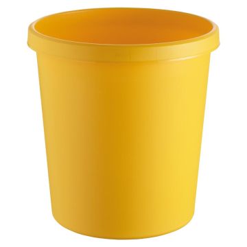 Corbeille à Papier Jaune - 18 litres HELIT Modèle