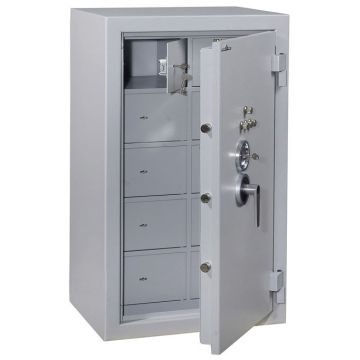 HARTMANN Armoire forte blindée 20 compartiments - Serrure à clé et combinaison - 840 L