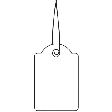 HERMA : Lot de 1000 étiquettes à trou et ficelle 6948  - 32 x 50 mm