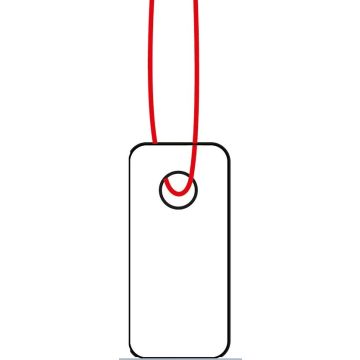 HERMA  : Lot de 1000 étiquettes à trou et ficelle 6901 - 7 x 15 mm (Affichage de prix)