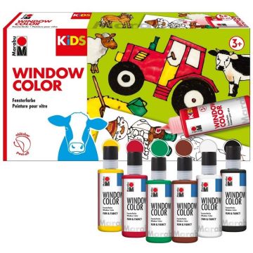 Photo Kit de peinture Window Color - Ferme MARABU Kids