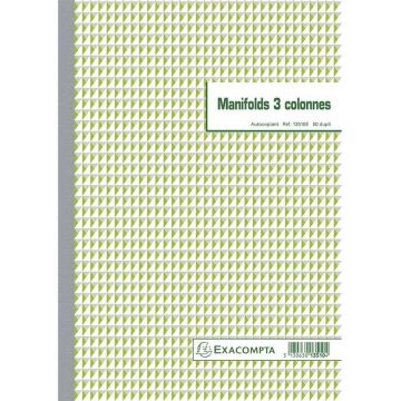 Photo Cahier autocopiant Dupli - 3 Colonnes - 297 x 210 mm EXACOMPTA Couverture
