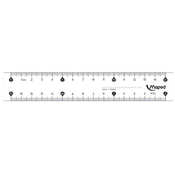 Règle plate en plastique - 150 mm MAPED Start