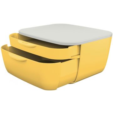Photo Bloc de classement - 2 Tiroirs - Jaune LEITZ My Box Cosy
