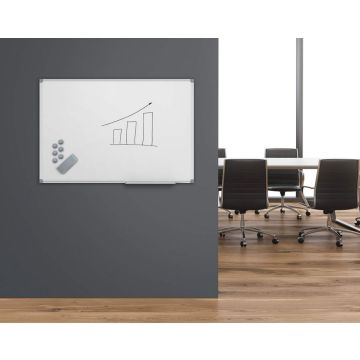 Image Tableau laqué blanc magnétique 450 x 300 Maul Tableau blanc magnétique