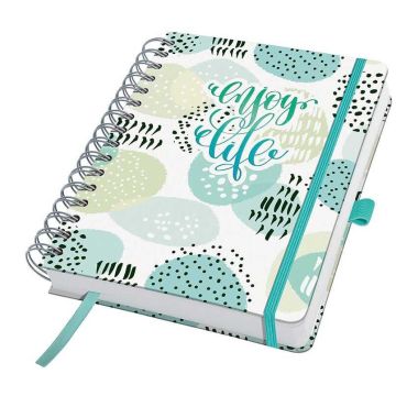 Agenda à spirale - Journalier - Mint Inspiration : SIGEL BuJo Jolie image