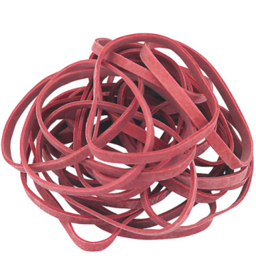 Bracelets élastiques - 150 x 4 mm LAUFER Rondella Paquet de 500 g Image