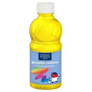 Gouache liquide - Jaune primaire - 250 ml : LEFRANC image
