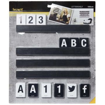 Lettres décoratives - Noir SECURIT Letter Shelf Image