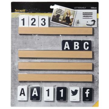 Lettres décoratives - Marron SECURIT Letter Shelf Image