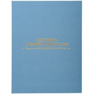 Livre de police Registre d'objets mobiliers Antiquité et brocante 4440E EXACOMPTA