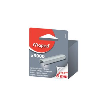 MAPED : Boite de 5000 agrafes zinguées - 19 1/4, 6mm - 326602
