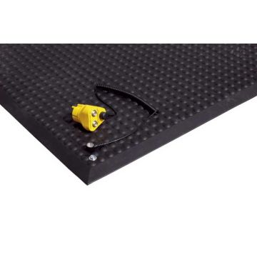 Photo MILTEX : Tapis inflammable pour poste de travail Yoga Ergonomie ESD/B1  650 x 950 mm - 17061