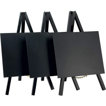 Ardoise de Table avec trépied - 150 x  260 mm - Support Noir : SECURIT MINI image