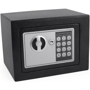 Mini Coffre-fort Serrure à code - 6 L - Noir PAVO