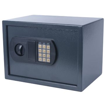 Mini Coffre-fort Serrure à code - 15,7 L - Gris foncé PAVO