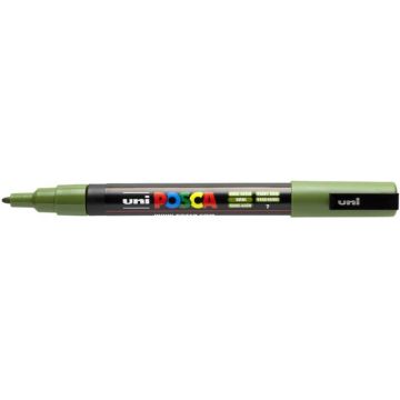 Marqueur Peinture Posca PC 3M fin - Vert kaki UNI BALL VK