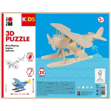 Photo Puzzle 3D en bois - Hydravion MARABU KIDS