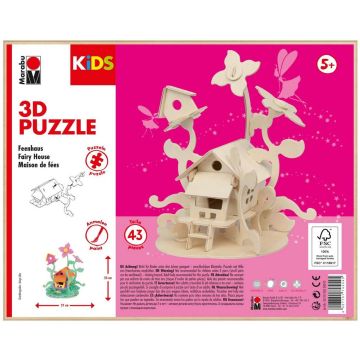 Photo Puzzle 3D en bois - Maison des fées MARABU KIDS