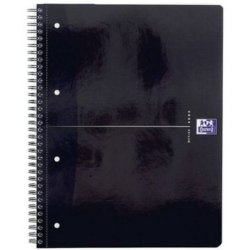 Photo Cahier à spirale Pages quadrillées A4+ OXFORD Smart Black
