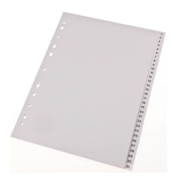 Photo Intercalaire numérique en plastique - 1 à 31 - A4 : PRO-OFFICE