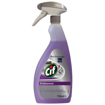 Photo Nettoyant désinfectant - 750 ml - Sans parfum CIF 2in1 Professional 