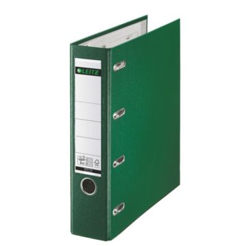 Photo Classeur à levier double 4 anneaux - Dos de 75 mm - Vert : LEITZ 1012-00-55