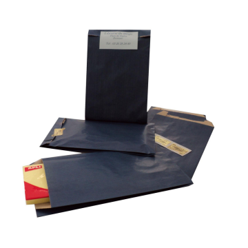 Photo Pochette d'emballage en papier - 240 x 410 mm - Kraft Bleu AGIPA
