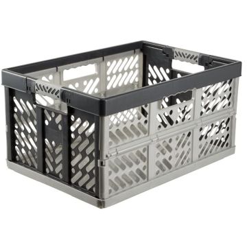 Photo Caisse de rangement pliante - 45 litres - Gris / Anthracite KEEEPER Ben