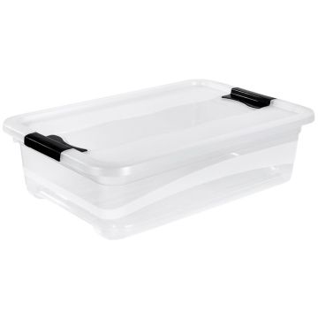 Photo Boite de rangement à couvercle - 28 litres - Transparent KEEEPER Cornelia