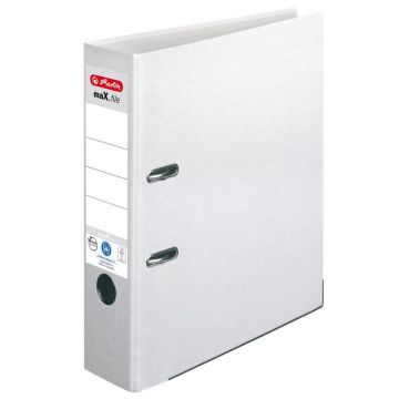 Photo Classeur à levier en papier - Dos 80 mm - Blanc : HERLITZ  10841559
