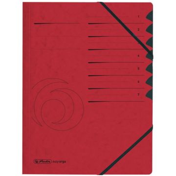 Photo Trieur à élastiques 7 compartiments - Rouge HERLITZ 10843068