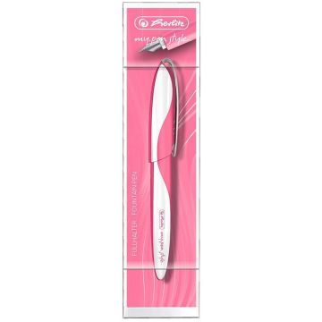 Photo Stylo plume My Pen Style - Blanc/Rose : HERLITZ Indonesia Pink
