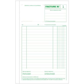 Photo FACTURES Carnet autocopiant Dupli - 210 x 135 mm EXACOMPTA 