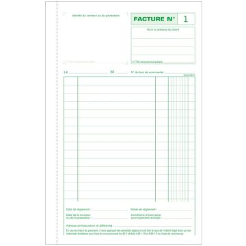 Photo FACTURES Carnet autocopiant Tripli - 210 x 135 mm EXACOMPTA