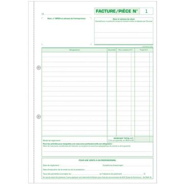 Photo Auto-Entrepreneur - Facture - Carnet autocopiant Dupli 210 x 297 mm EXACOMPTA
