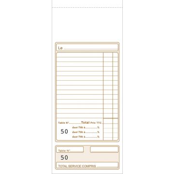 Photo Bloc ADDITION - Numéroté autocopiant Dupli - 225 x 91 mm EXACOMPTA Image