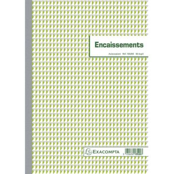 ENCAISSEMENTS - Carnet autocopiant Dupli - 297 x 210 mm : EXACOMPTA