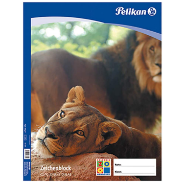 Photo Bloc à dessin de 10 feuilles - A2 PELIKAN