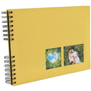 Photo Album photos à spirales - 320 x 220 mm - Jaune EXACOMPTA Milano