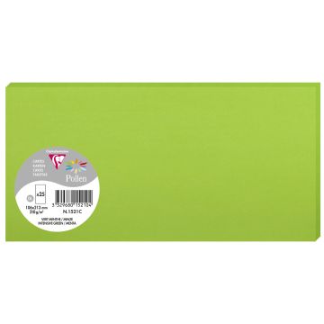 Photo POLLEN Carte DL vert menthe 106 x 213 mm 1521C Clairefontaine