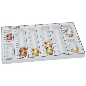 Photo Planche de Comptage EURO 8 colonnes à pièces (Trieur à monnaie) 161658000 WEDO