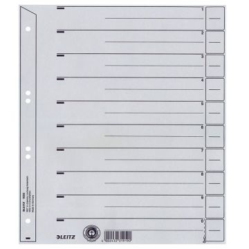 Photo Intercalaires en carton - 240 x 300 mm - Gris : LEITZ Lot de 25 - 1650-30-85