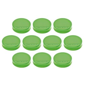Photo Lot de 10 Aimants ronds Ergo - 30 mm - Vert : MAGNETOPLAN 16640105