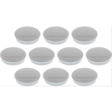 Photo Lot de 10 Aimants ronds Discofix - 30 mm - Gris : MAGNETOPLAN 1664201