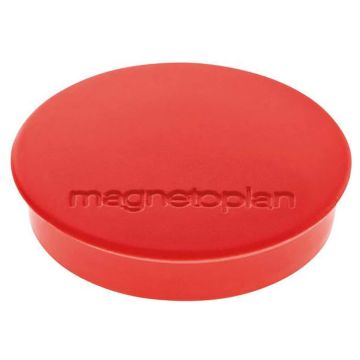 Photo Lot de 10 Aimants ronds Discofix - 30 mm - Rouge : MAGNETOPLAN 1664206