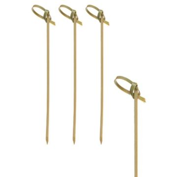 Photo Pique apéritif en bambou - 100 mm PAP STAR Noeud