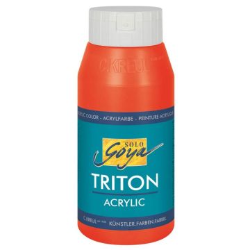 Photo Peinture acrylique Triton Acryl Basic - 750 ml - Rouge C. KREUL flacon