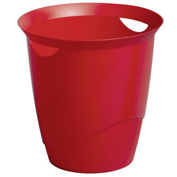 Photo DURABLE : Corbeille à papier Trend 16 litres - Rouge - 1701710080